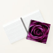 Carnet Rose élégante de couleur violet foncé (Intérieur)