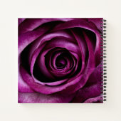 Carnet Rose élégante de couleur violet foncé (Dos)