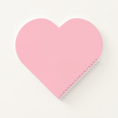 Carnet rose en forme de coeur (Dos)