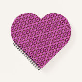 Carnet rose en forme de coeur du Labyrinthe (Devant)