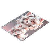 Carnet Rosé Et Blanc Fluffé (Côté gauche)