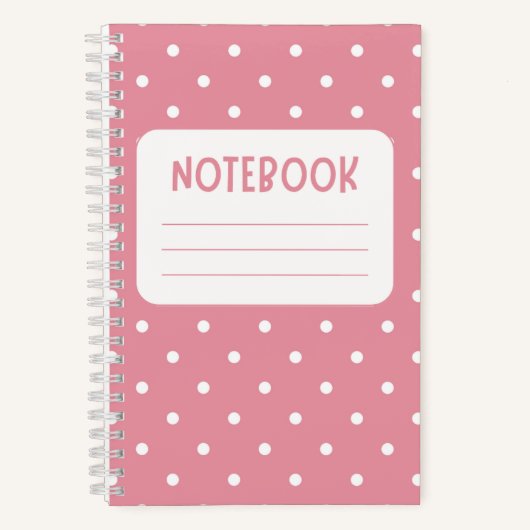 Carnet Rose et blanc ludique (Recto)