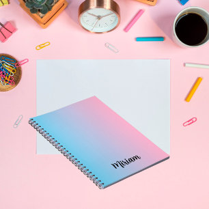 Carnet rose Et Bleu
