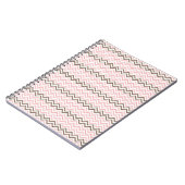 Carnet Rose et Marron Chevron Féminin (Côté gauche)