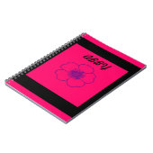 carnet rose et noir de photo (Côté gauche)