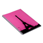 Carnet rose et noir de Tour Eiffel (Côté Droit)