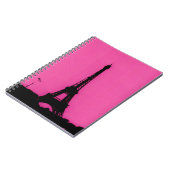 Carnet rose et noir de Tour Eiffel (Côté gauche)