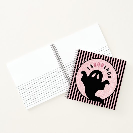 Carnet Rose et noir | Fabole Ghost (Intérieur)