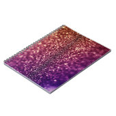 Carnet rose et pourpre rouge de parties (Côté gauche)