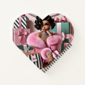 Carnet Rose Et Vert Chic (Dos)