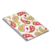 Carnet rose et vert de Paisley (Côté Droit)