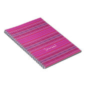Carnet Rose et violet moderne et amusant (Côté Droit)