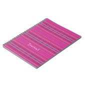 Carnet Rose et violet moderne et amusant (Côté gauche)