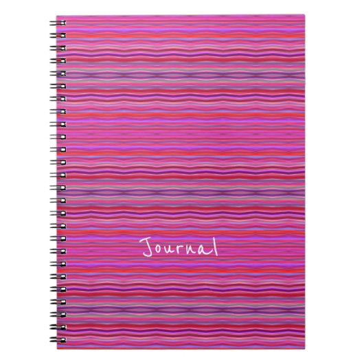 Carnet Rose et violet moderne et amusant (Devant)