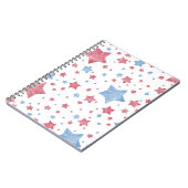 Carnet Rose + Etoiles Bleues (Côté gauche)