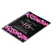 Carnet Rose fascinant de Hollywood de Guestbook de partie (Côté gauche)