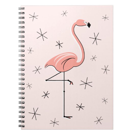 carnet rose Flamant rose (Devant)