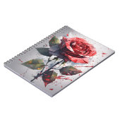 Carnet Rose - Fleurs à l'aquarelle (Côté gauche)