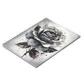 Carnet Rose - Fleurs à l'aquarelle (Côté gauche)