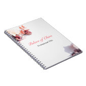 Carnet Rose floral (Côté Droit)