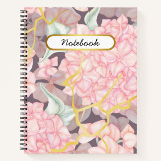 Carnet Rose floral romantique