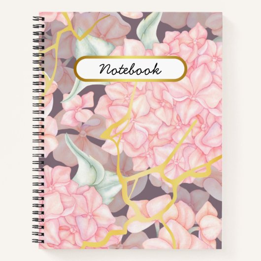 Carnet Rose floral romantique (Devant)