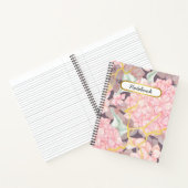 Carnet Rose floral romantique (Intérieur)