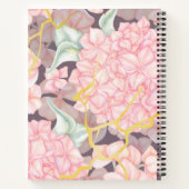 Carnet Rose floral romantique (Dos)