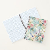 Carnet Rose Florale Rose Pastel (Intérieur)