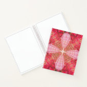 Carnet Rose fractal - Ordinateur portable (Intérieur)