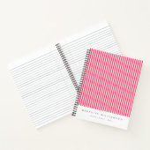Carnet Rose Fuchsia Chaud Personnalisé (Intérieur)