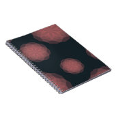 Carnet Rose, géométrique, cool, abstraction fleur tendanc (Côté Droit)