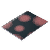 Carnet Rose, géométrique, cool, abstraction fleur tendanc (Côté gauche)