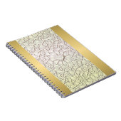 Carnet Rose géométrique Gold LOVE Motif de coeur (Côté Droit)