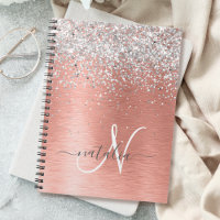 Rose Gold brossé Parties scintillant métallique No