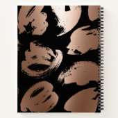 Carnet Rose Gold Foil Abstrait (Dos)