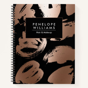Carnet Rose Gold Foil Abstrait
