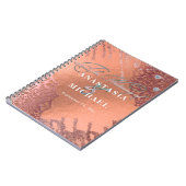 Carnet Rose Gold Foil Luxe Glam Élégant Mariage élégant (Côté gauche)