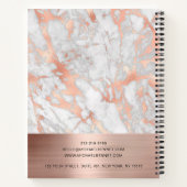 Carnet Rose Gold Marble Consultant (Dos)