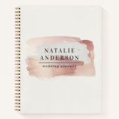 Carnet Rose gold moderne chic et féminin votre logo (Devant)