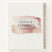 Carnet Rose gold moderne chic et féminin votre logo (Dos)