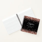 Carnet Rose Gold Parties scintillant Black 40 & Fabuleux  (Intérieur)