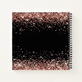 Carnet Rose Gold Parties scintillant Black 40 & Fabuleux  (Dos)