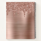 Carnet Rose Gold Parties scintillant Drivers Écrivains pe (Dos)