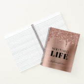 Carnet Rose Gold Parties scintillant Drivers Écrivains pe (Intérieur)