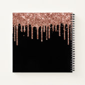 Carnet Rose Gold Parties scintillant Drives et Black Grad (Dos)