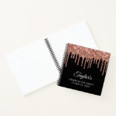Carnet Rose Gold Parties scintillant Drives et Black Grad (Intérieur)
