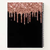 Carnet Rose Gold Parties scintillant Drives et Black Grad (Dos)