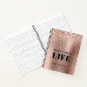 Carnet Rose Gold Parties scintillant Metallic Écrivains P (Intérieur)