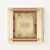 Carnet Rose Gold Scroll Photo Budget Quinceañera Invité (Dos)